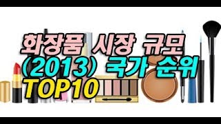 화장품 시장 규모 2103 국가 순위 TOP10 [upl. by Oibirot]