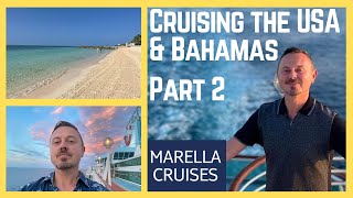 1 Week Onboard Marella Discovery Cruising the USA amp Bahamas Part 2 [upl. by Hoo]