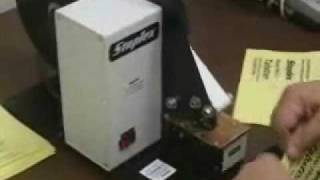 Staplex TBS 1 Tabster  SemiAutomatic Mail Tabber [upl. by Cirda425]