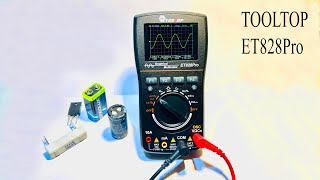 Multimeter with oscilloscope Tooltop et828proChecking operation [upl. by Nala]