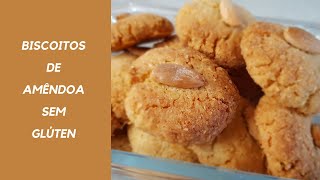 BISCOITOS DE AMÊNDOAS SEM GLÚTEN [upl. by Downall]