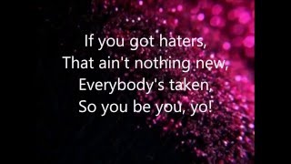 1 Girl Nation  Haters Lyrics Video [upl. by Shetrit]