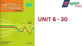 TACTICS for LISTENING BASIC UNIT 6 30 [upl. by Akinat]