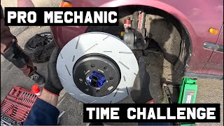 Honda Civic brake pads and rotors change [upl. by Frager]