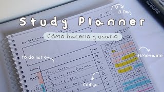 Study Planner Cómo hacer uno estilo coreano ☁ imprimible [upl. by Asilem]