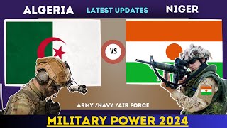 Niger vs Algeria  Military power Comparison 2024 [upl. by Tonry]