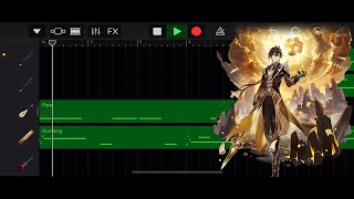 Rex Incognito  Zhongli theme cover on Garage Band  Genshin Impact [upl. by Baldridge]