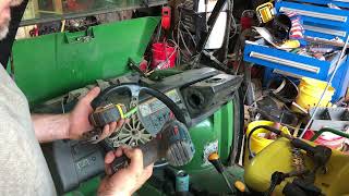 John Deere HPX 4x4 Gator Steering Shaft Replacement [upl. by Llerrat]