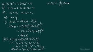 2 Metric Space  Examples Part1 [upl. by Mettah]