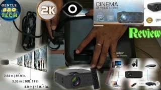 Portronics BEEM 200 Multimedia LCD Projector BlackHDMIVGAUSBAVSD Card Slot Full Clear Review [upl. by Stacey]