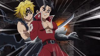 Seven Deadly Sins  Meliodas vs Zeldris English Dub [upl. by Nonaihr]