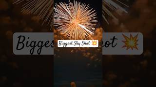 Biggest Sky Shot Firecracker On Diwali 💥 दुनिया का सबसे खतरनाक पटाखा 🔥happydiwali firecracker yt [upl. by Turner562]