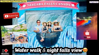 NIAGARA FALLS FAMILY TRIP 2023WHITE WATER WALK amp FALLS NIGHT VIEWfamilyvlogniagarafallsnight [upl. by Jezrdna]