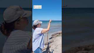 Process Highlights at Fort Niagara Beach 🌊 pleinairillusion lakeontario niagarariver [upl. by Russel]