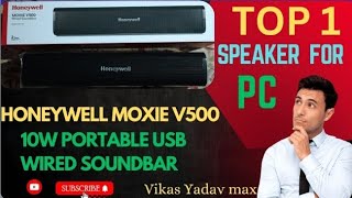 Honeywell Moxie V500 Portable USB Wired Soundbar For PC Unboxing trending viralvideo [upl. by Aicena]