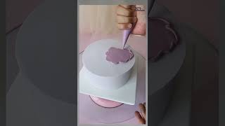 Very Simple Cake Design cake cakedesign shorts shortvideo shortsfeed trending [upl. by Cooperstein]