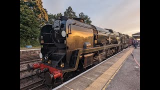 35018 British India Line  SR Merchant Navy Class  Brookwood Station  9th July 2023 [upl. by Lichter]