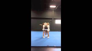 Elite Cheerleading Stunt Progression Log Roll Drill [upl. by Lothaire]