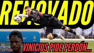 Vinicius PIDE PERDÓN ¡El REAL MADRID Renovó a LUNIN [upl. by Eirroc]