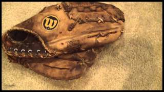 Vintage Wilson A2000 Before and After Glove Relace  Baseball Glove Repair [upl. by Lambard]