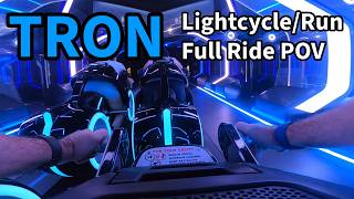 TRON LightcycleRun FULL Ride Best POV Magic Kingdom Walt Disney World Roller Coaster [upl. by Darooge]