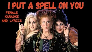 I Put a Spell on You Bette Midler Hocus Pocus Karaoke Video with Lyrics iputaspellonyou karaoke [upl. by Wonacott]