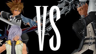 Dissidia 012  Sora and Riku vs Master Xehanort [upl. by Eserahc]