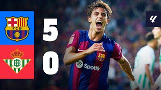 BARÇA 50 BETIS  LALIGA 202324 MD5 [upl. by Mallina]