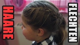 Haare flechten Kinder Anleitung ➽ Esila zeigt wie es geht [upl. by Znieh216]