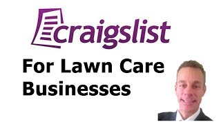 Craigslist for your lawncare business [upl. by Luke]