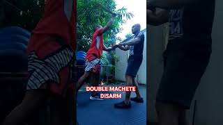 DOUBLE MACHETE DISARM short FMA kids evolution training work [upl. by Nilesoj]