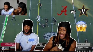 BAMA VS VANDERBILT CRAZY GAME MUST WATCH UPSET OF THE CENTURY [upl. by Duj]