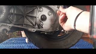 139qmb gy6 50cc rear gear oil change [upl. by Anele]