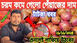 আজকে 21112024 সীমাহীন কমে গেলো পেঁয়াজ ও আদার দাম। আলু ও রসুনের দাম কত Onion amp Potato Rat Todays [upl. by Onateyac]