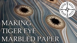 Making Tiger Eye Marbled Paper [upl. by Atiuqet]