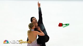 Hubbell and Donohues last nationals dance results in massive score silver medal  NBC Sports [upl. by Amberly394]