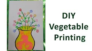 DIY  How to do Vegetable Printing [upl. by Einrae536]