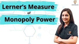 Measure of Monopoly Power  Lerners Index of Monopoly  Micro Economics  Ecoholics [upl. by Aihsia]