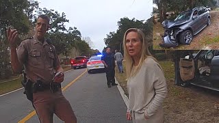 Entitled and Obnoxious Woman Arrested for DUI After Destroying 2 Mailboxes [upl. by Syned115]