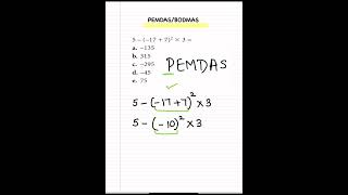 SAT question easy  order of operations ghostbusters mathsatmathprep [upl. by Oni]