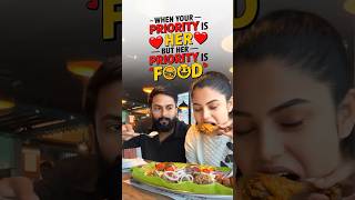 🍗 Food mukhyam Bigileeeee 😂  Couple Goals  shilugram aviation airhostess couplecomedy [upl. by Nyar157]