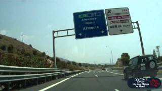 054 SPAIN 2012 trip from Malaga to Motril  Street view car TOFIL WORLDS ROADS DRIVING [upl. by Ettenot677]