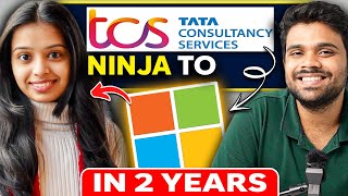 Journey from TCS Ninja 🥷 to Microsoft SDE  Preparation  Microsoft Interview Process [upl. by Xino]