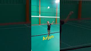 Arjun working on net dribble crossnet👌shortsfeedviralvideobadmintonshortvideosportsnewshort [upl. by Reinaldo]