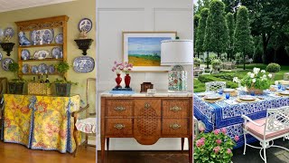 Vintage style cottage decoration tips🌟 with chinoiserie chic and southern charm homedecor cottage [upl. by Mcfadden]