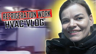 HVAC and Refrigeration Work  HVAC Vlog [upl. by Airdnaid]