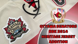 OttawaSenatorsNHL 2014 Heritage Classic RBK Jersey Addition grail hockey jersey addition [upl. by Pauli]