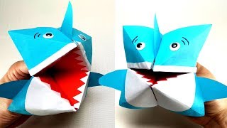 DIY Origami Baby Shark Puppet [upl. by Bettina]