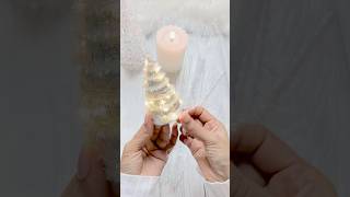 Easy Mini Christmas Tree Decoration🎄 christmas diy youtubeshorts christmasdecor shorts [upl. by Riada]