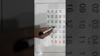 Activity to show linear equation in one variable using calendar [upl. by Kenwood979]